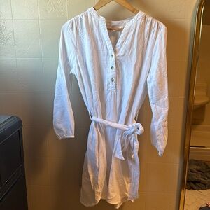 White coverup dress